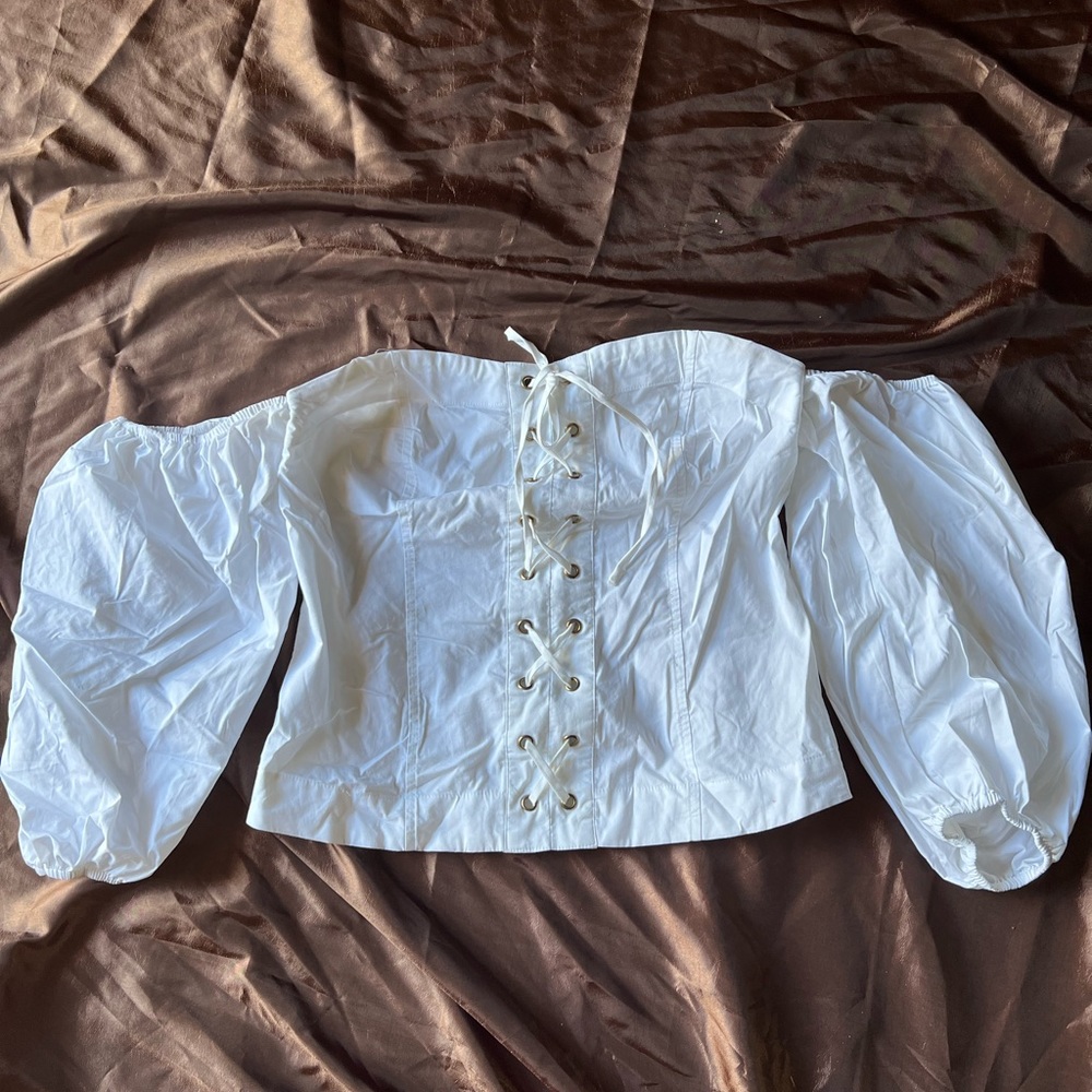 White Off The Shoulder Top